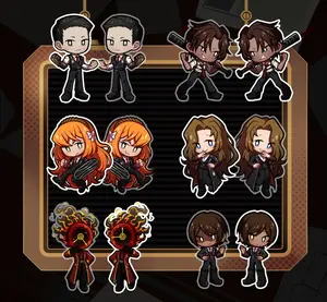 Limbus Company Keychain Acrylic Charms - Unofficial Fan Merch  Meursault, Heathcliff, Ishmael, Rodion, Dante, Outis, Unique Keychains for Personal Style, Cute Keychains for Bags and Keys