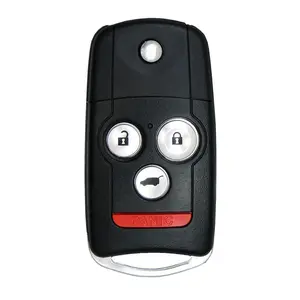 Car Key Holder & Car Key Accessory for 2010-2014 Acura ZDX, TSX - 4-Button Flip Fob with Hatch, FCC# MLBHLIK-1T, Part# 35113-TL4-A00 / 35113-TL4-A10