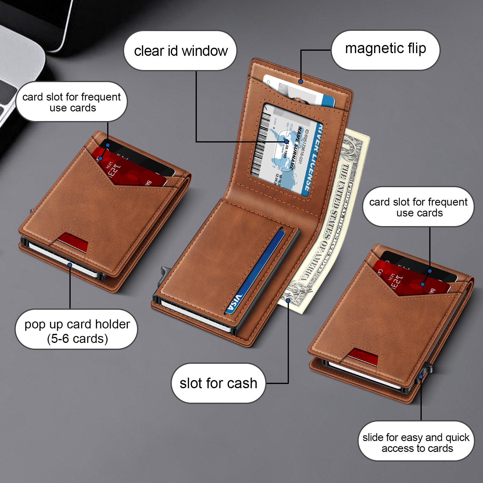 Wallet shown with cards loaded