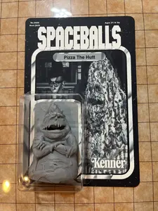 SpaceBalls Pizza The Hutt Custom-Made Prototype Gray Character Minifigure Statue, Home Decor Figurine, Character Minifigure Statues