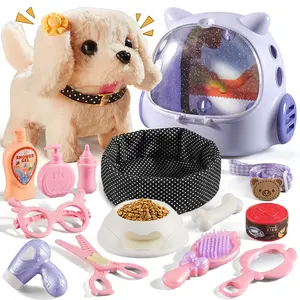 16 Pcs Realistic Electric Robot Dog, Kids Stuff for 3-8 Year Old Boys and Girls, Ideal Birthday Gifts (Toys & Hobbies Remote Control Animal Toys), Made By Toyo, Realistic Look