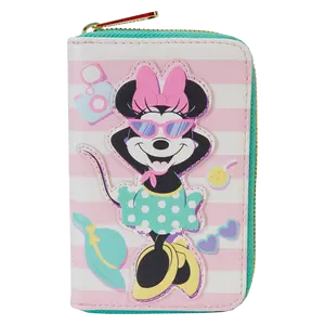 Minnie Mouse Vacation Style Poolside Zip Around Wallet