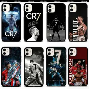 CR7 CRISTIANO RONALDO Phone Case Cover Compatible with iPhone 11, 12, 13, 14, 15, 16,17 & more, screen protector Plastic Rubber Shockproof black background
