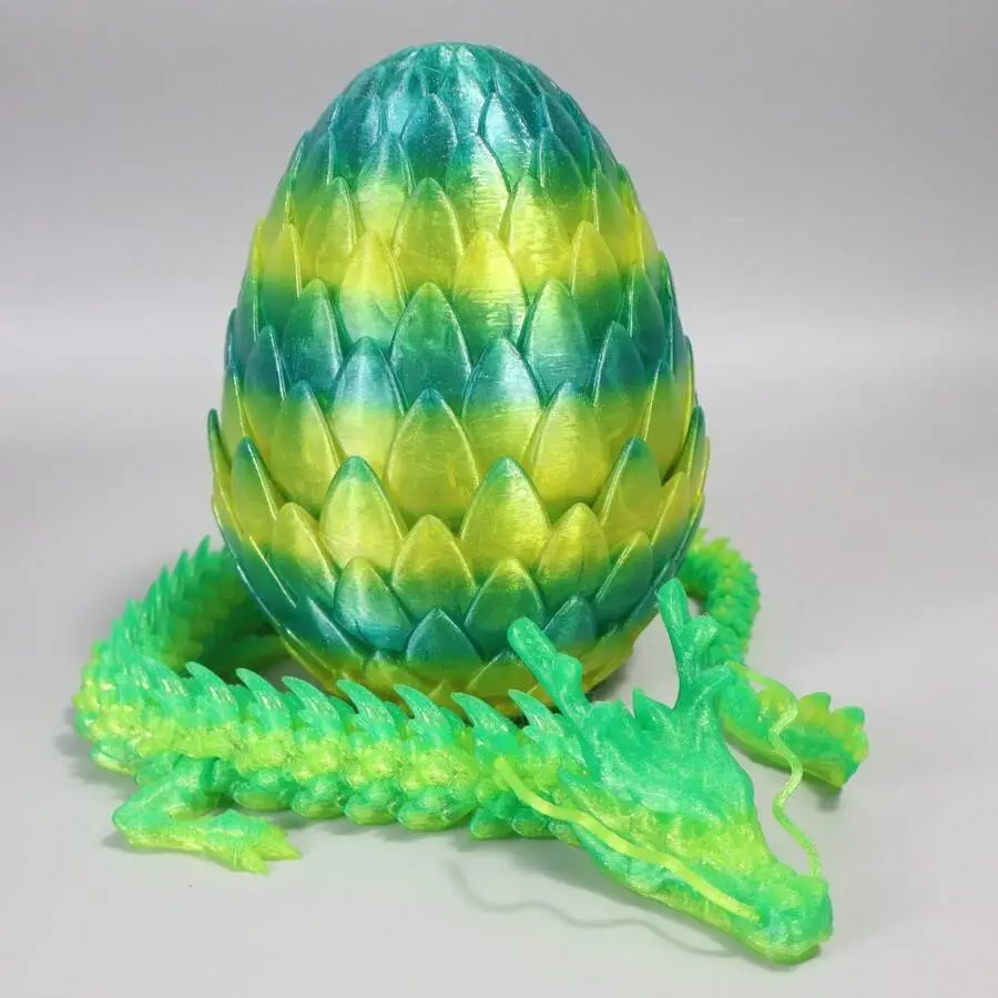 18cm Egg + 60cm Dragon - Green Crystal