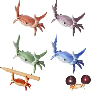 Japanese Creative Cute Crab Pen Holder, Desk Crab Pen Holder, Crab Pen Holder for Desk, Resin Crabs Glasses Holders, Funny Office Desk Accessories, for Family Exhibitions, Parties, Shop Windows, Office, Tables