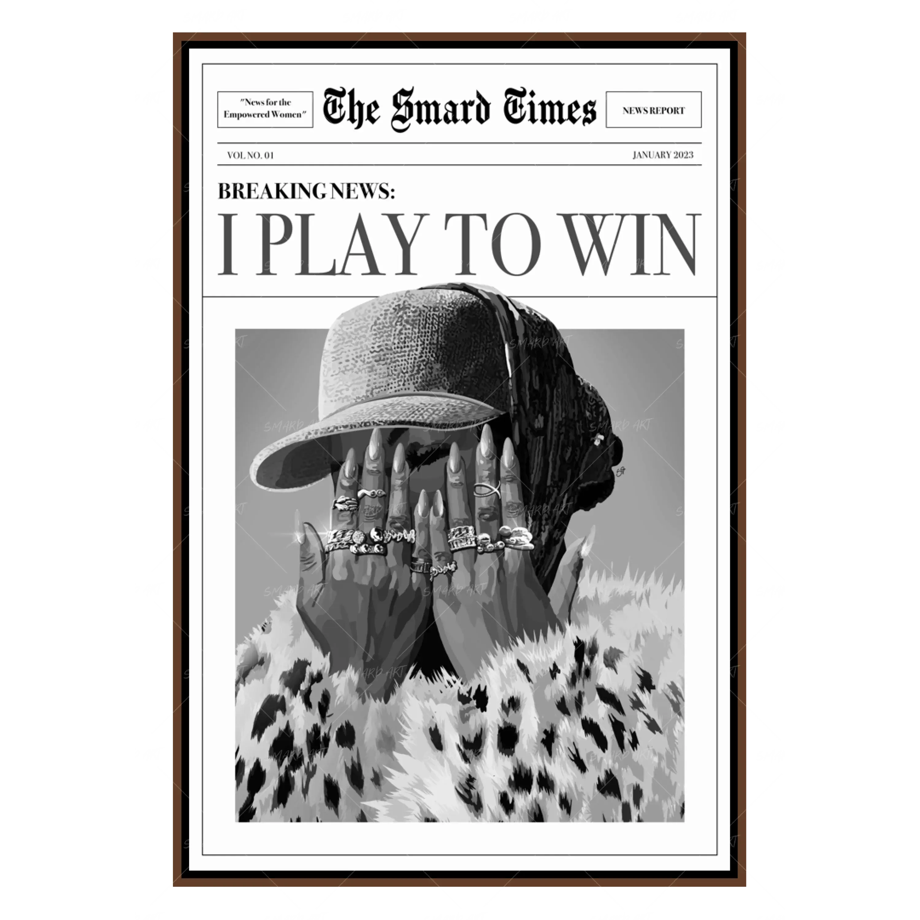 I Play To Win B&W
