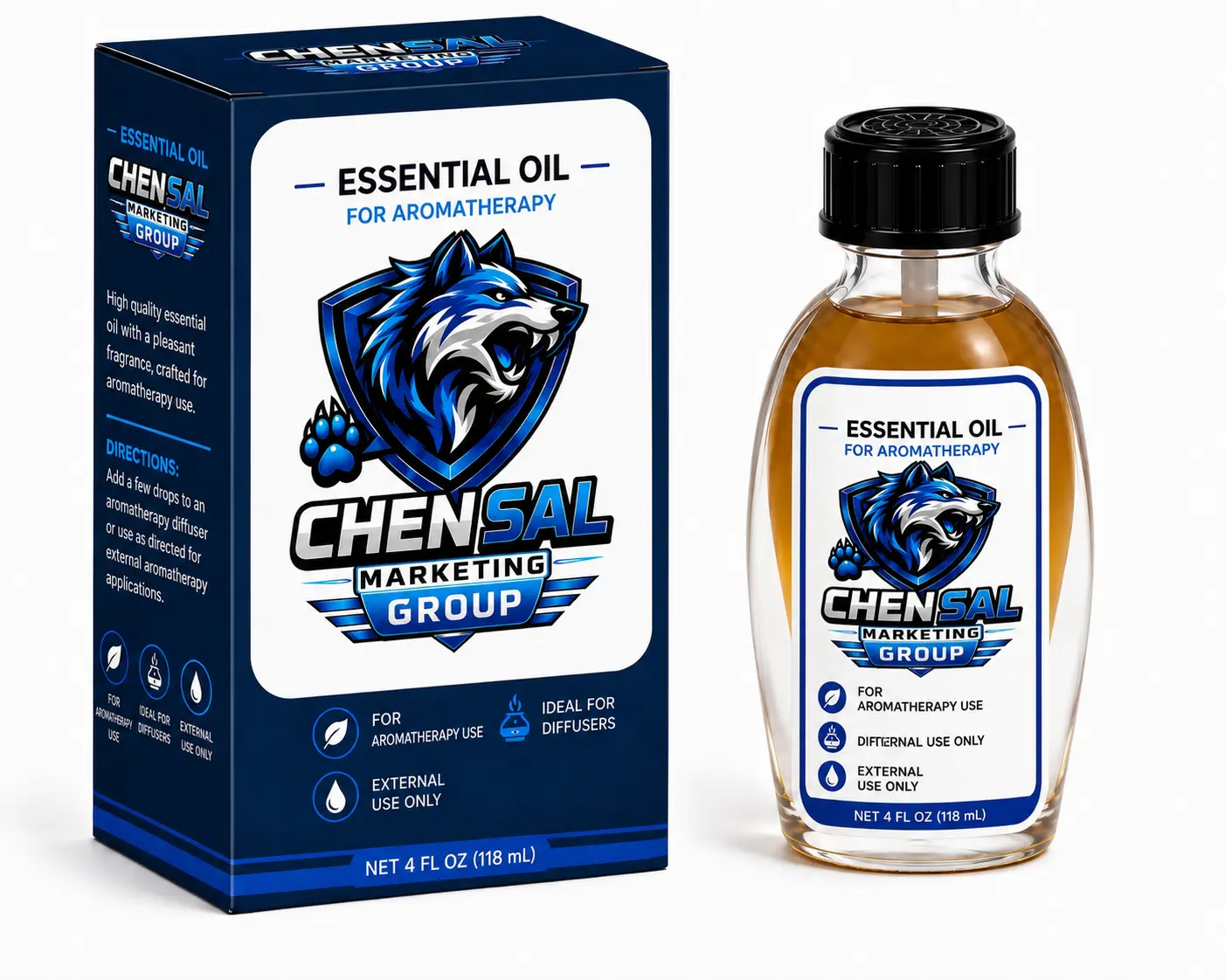 T-CHIN Chen Sal Essential Oil for Aromatherapy & Diffuser Use, 4 fl oz (118 mL)