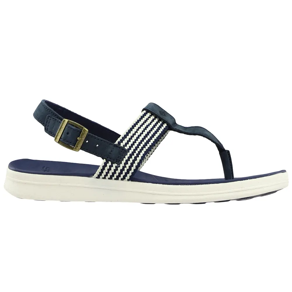 Sperry Womens Adriatic T-Strap Casual Sandals Casual Low Heel 1-2" - Blue