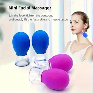 4/8pcs Mini Facial Cupping Set, Manual Massager Tool - No Batteries Required