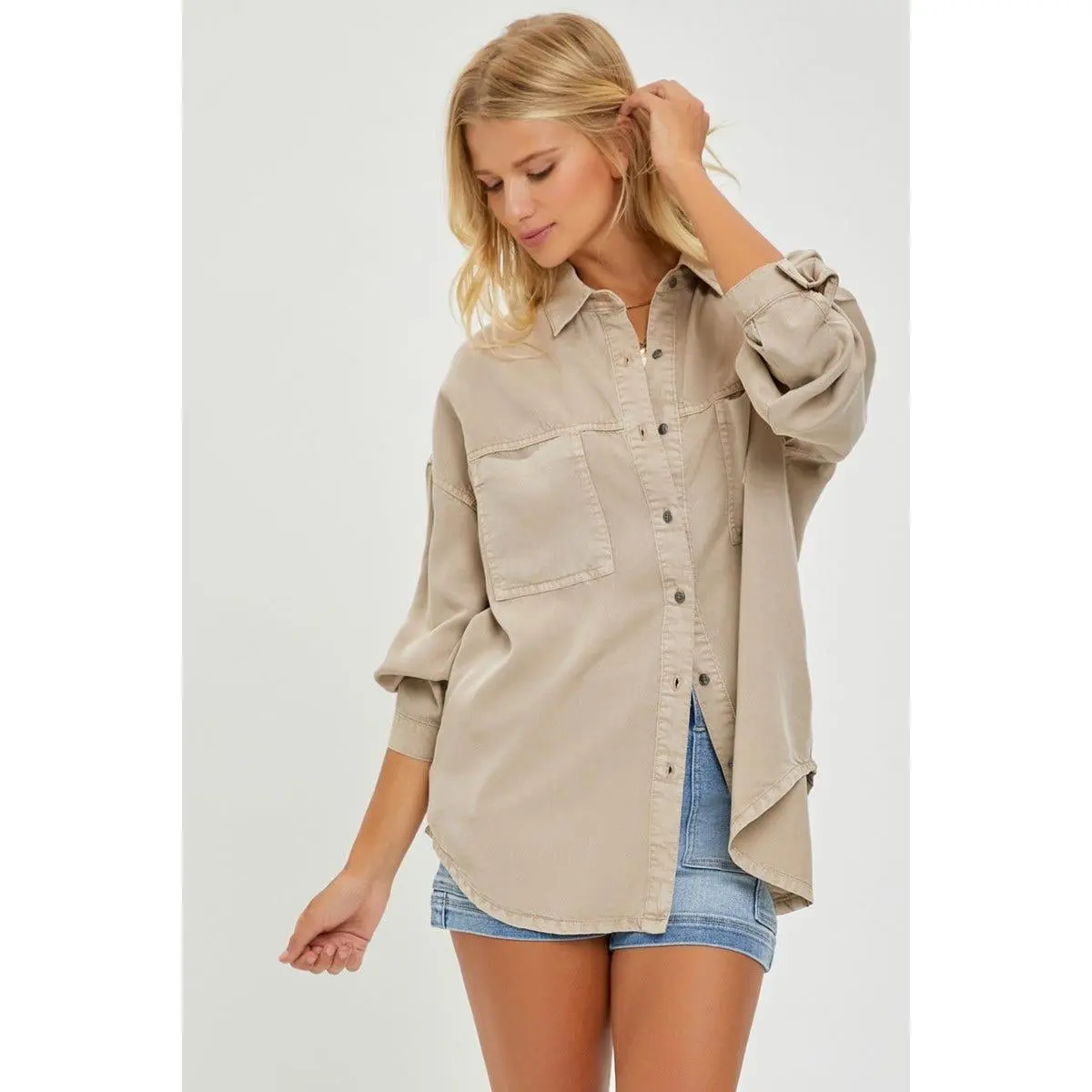The Laurel Oversized Tencel Shirt