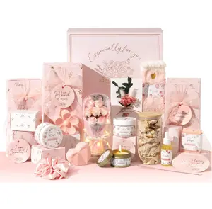 MAYICIVO Mother's Day Gifts for Women – Birthday-Wrapped Gift Basket for Teen Girls, Filled with Trendy Items & Fun Empowering Challenge Tasks, Perfect Self-Care Spa Set for Mom, Wife, Daughter, Niece, or Sister