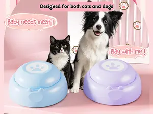 Pet Connection Communicator Recordable Talking Buttons for Dogs Cats Rerecordable Sound with Clear Voice Recording Easy Press Design Interactive Training Toy in 4 Pet-Friendly Colors