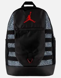 Nike Air Jordan Sport Backpack Black Red White Elephant Print