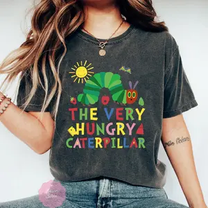 The Very Hungry Caterpillar Shirt, Children's Book Shirt, Book Lover Shirt, Teacher Sweatshirt, Gift For Student Teacher, Teacher Shirt Gift AL
