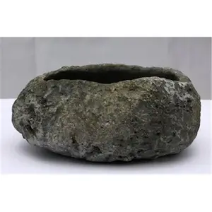 Bonsai Boy e3505 5 in. Faux Lava Rock Bonsai Pot