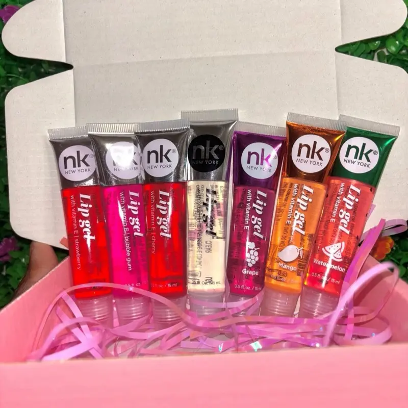 NK Lip Gloss Set Pastel Spring Beauty Gift for women Basket Perfect for Summertime  Makeup