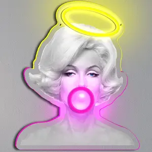 Marilyn Monroe Wall Decor LED Neon Light Vintage Neon Sign For Bedroom ，Bar, Home, Cafe, Store Decorations Personalized Aesthetic Neon Sign LED Signs