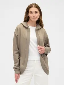 Oversized Open-Front Hoodie