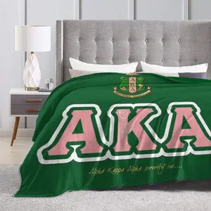 Fashion Blanket Merch Alpha Kappa Alpha Ultra-Soft Micro Fleece Living Room/Bedroom Warm Blanket Merch
