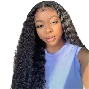 ISEE Water Wave 13*4 Lace Front Wigs Middle-Long Natural Density Human Virgin Hair Wigs Outdoorfun#SpringStatements