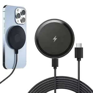 Wireless Charger Pad Wireless Fast Charging Station Magnetic Cellphone Compatible with iPhone 17 16 15 14 13 12 Pro Max AirPods for Samsung Galaxy Wireless Magsafe Charger
