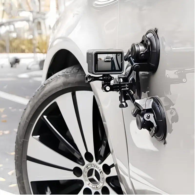 1pc Vamson Triangle Suction Cup Tripod, ABS Material, Waterproof, Compatible with Insta360 X3 X2, Hero 12 11 10 9, DJI Action, Smartphones, Photography Camera Accessories, Sports Camera Accessories - No Battery Required