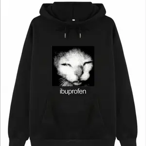 Vintage Funny Cat Meme Graphic hoodies Men WomenHumor Fashion hoody Oversize Cotton Casual Streetwear sweatshirt,Valentine's Day Gift