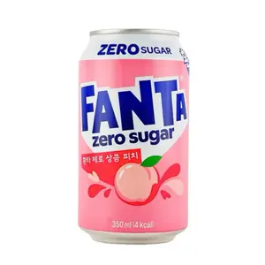 Fanta Zero Sugar Refreshing Peach 350ml (Korea)