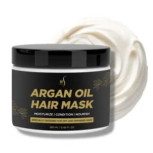 Herstyler Argan Oil Hair Mask - For Dry Damaged Hair and Growth - Deep Conditioning Argan Oil Har Mask - For Dull Hair - Anti-Frizz & Hydrating Hair Mask