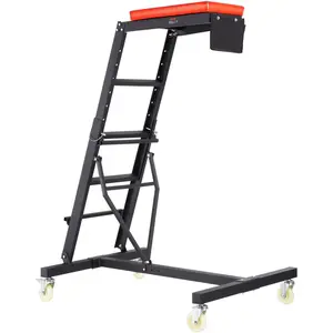 【Summervibes】VEVOR Topside Automotive Engine Creeper,  with Adjustable Height 49.6" to 75.6", 400 LBS Capacity High Creeper, 4 Swivel Caster Wheels, Heavy Duty Foldable Creeper for Auto Repair and Maintenance