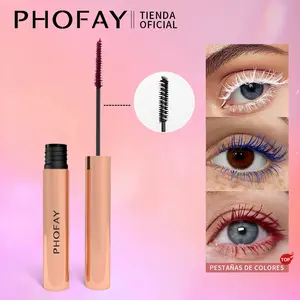 PHOFAY Colorful Mascara 05# 4ml Lengthening Volumizing Waterproof Eyelash Enhancer for Extreme Volume and Color Makeup Water Proof Cosmetic