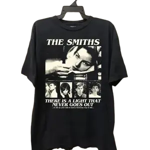 Vintage The Smiths "There Is A Light That Never Goes Out" Bootleg Graphic Oversized T-Shirt | 80s Post-Punk Rock Band Retro Streetwear Tee