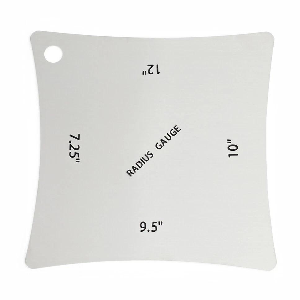 Metallor Guitar Finger Fretboard SaddleNut Multi-Radius Gauge Measuring Tool