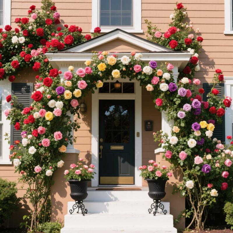 Climbing Rose Vines (Rambling Roses) Heirloom and rare varieties ideal for home gardens, non-GMO, easy to grow, and long-blooming perennial flowers. Suitable for cultivation in small gardens, patios, balconies, and indoors.