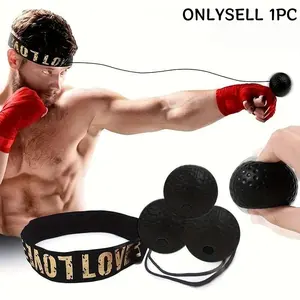 Boxing Reflex Ball with Headband, Boxing Speed Trainer, Ideal for Reaction Speed, Agility Training, Punching Technique, Hand-Eye Coordination Practice