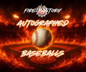 BEECHWOOD BREAKS AND FIRE FACTORY AUTOGRAPHED BASEBALL AND 2  SPORTS CARDS