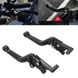Motorcycle Clutch Brake Lever Handle Set, Adjustable Handlebar Grips for Dirt Bikes & Scooters, Durable Replacement Parts