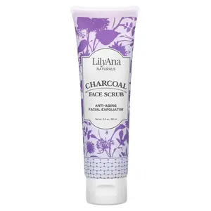 Lilyana Naturals Charcoal Face Scrub, 3 oz (88 ml)