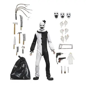 Neca 45251 Soul Clown Terrifier Yat 7-Inch Poseable Figure Model, Car Decoration Gift, Hobby Collection Gift, Birthday Party Gift, Action Figures
