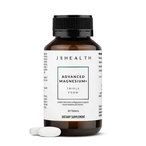 JSHealth Advanced Magnesium+ Formula - Triple-Form Magnesium for Muscle Relaxation, Nervous System & Bone Support