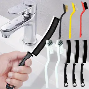8 Pieces Crevice Cleaning Brush Set, Hard Bristle Detail Brush Set for Deep Cleaning Kitchen, Bathroom, Grout, Sink, Bottle, Blender, Corners, Tight Spaces