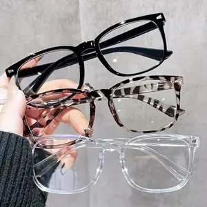 Unisex 3pcs Square Full Rim Bluelight Glasses - Lightweight PC Frames, Everyday Use Eyewear