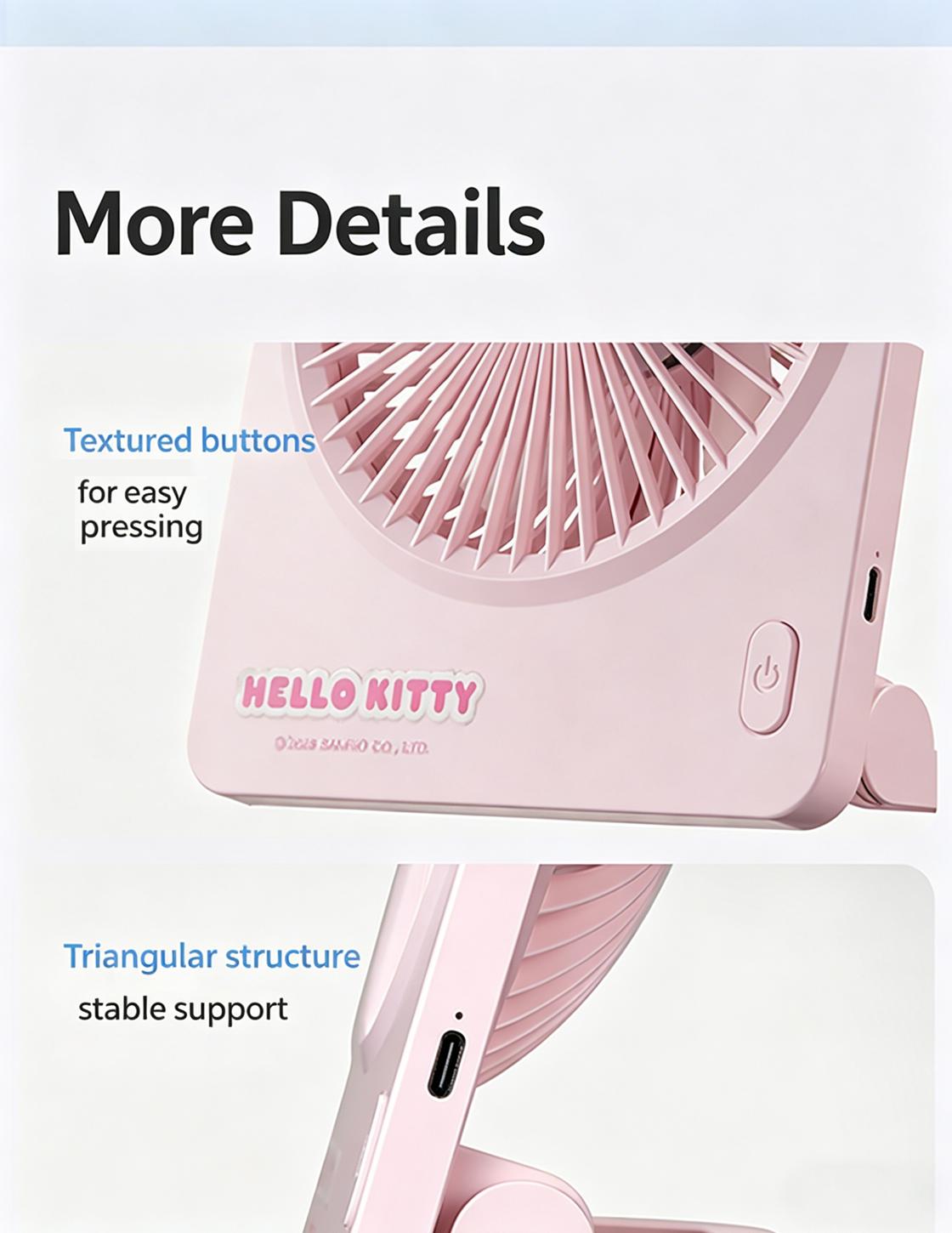 MINISO SR Characters Desktop Fan Quiet Strong Wind USB Plug-in Mini Fan for Office Dormitory Small Personal Cooling Fan Cute Cartoon Design Low Noise Portable Compact Desk Fan for Students Home Office Use