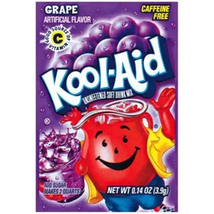 10x Kool-Aid Grape Packets - Tasty Drink Flavoring Powder Pack