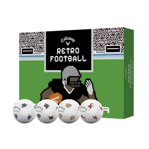 Callaway Golf Chrome Tour Retro Football Golf Balls in White