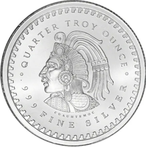 1/4 oz Aztec Calendar Silver Round