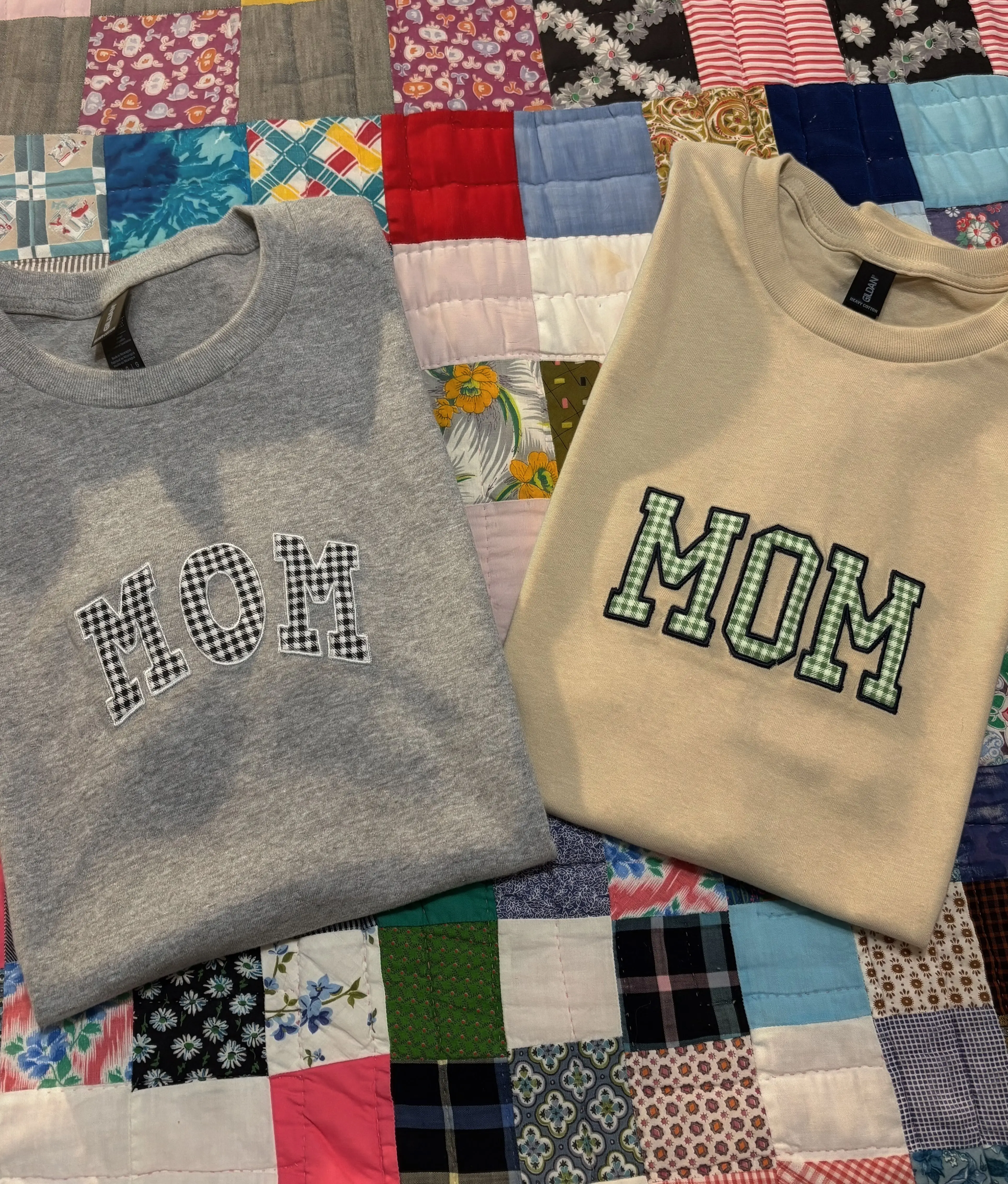 Custom Gingham Applique Embroidered Shirt | Personalized Gift