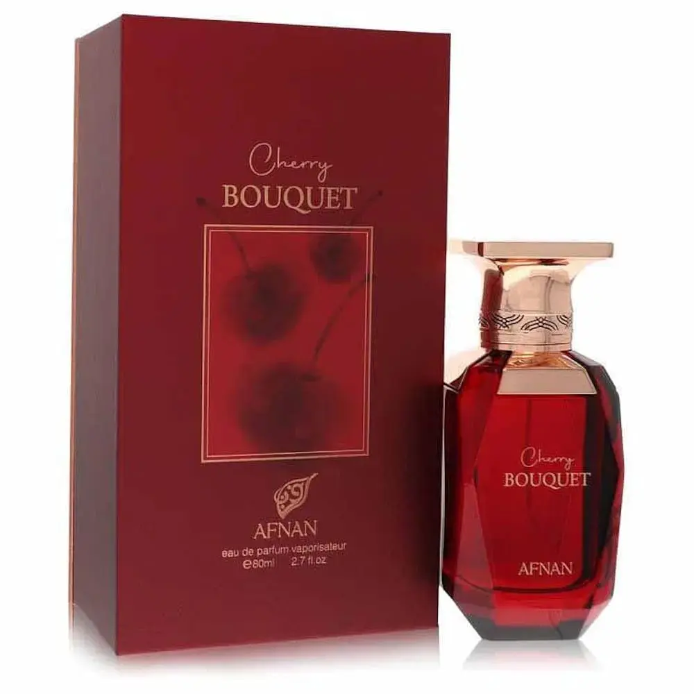Afnan Cherry Bouquet Eau de Parfum for Women 2.7 fl.oz Sweet & Feminine Long Lasting Fragrance 80ml