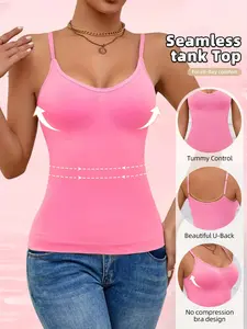 LUXEHAEVEN Women's Seamless Tummy Control Tank Top