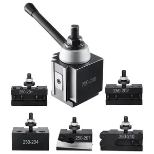 VEVOR Quick Change Tool Post Set, 6 Pcs, Includes Lathe Tool Holders, Durable Steel Material, Mini Lathe & Metal Lathe 10"-15" Swing